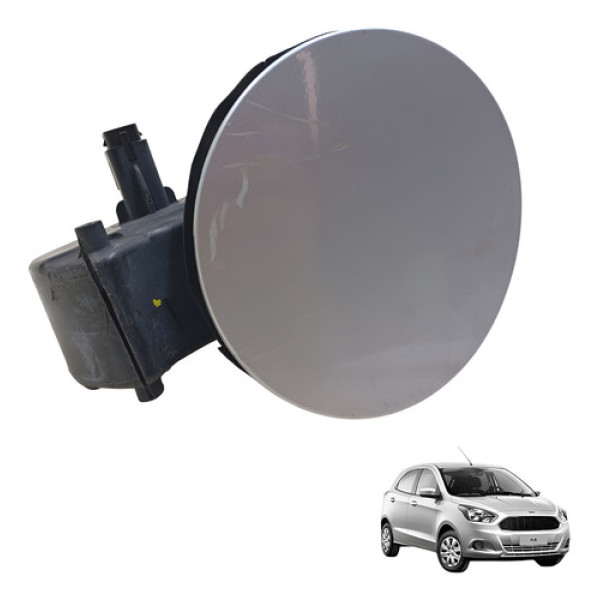 Portinhola Tanque Combustível Ford Ka 14/19 Com Riscos Preto E Prata 2014
