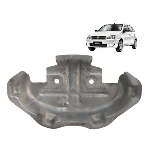 Suporte Maçaneta Externa Traseira Direita Corsa Maxx 2003 Prata Traseira