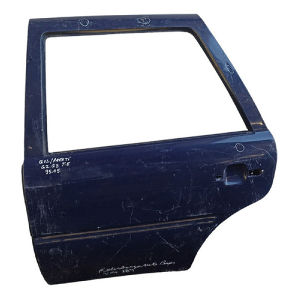 Porta Traseira Esquerda Volkswagen Gol Parati G2 G3 96/95 Traseira Esquerdo Azul