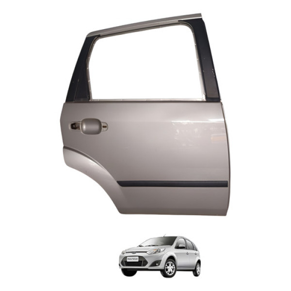 Porta Traseira Direita Fiesta Rocam 2004 2005 2006 07 A 2012 Traseira Direita Prata