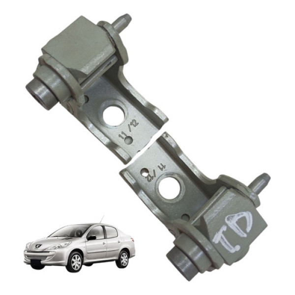 Par Dobradiças Porta Traseira Direita Peugeot 207 2008/2014 