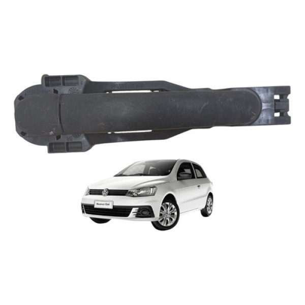 Maçaneta Traseira Direita Externa Gol Voy G6 G7 2013 A 2018 Preto Traseira