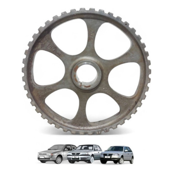 Polia Comando Dentada  Válvulas Gol 1.6 1.8 Ap 1995 A 2012 - Prata