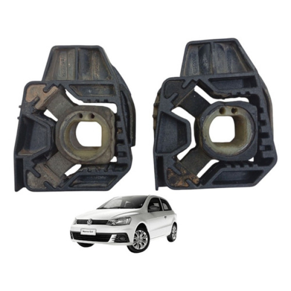 Par Suporte Coxim Inferior Radiador Gol 1.6 G6 G7 C/ar 13/18