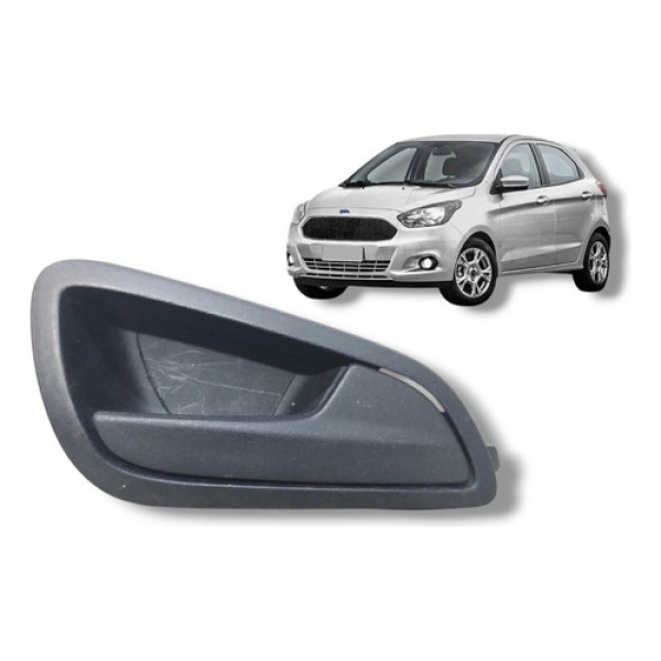 Maçaneta Interna Dianteiro Direito Ford Ka 2015/19 Original - Preto - Dianteira
