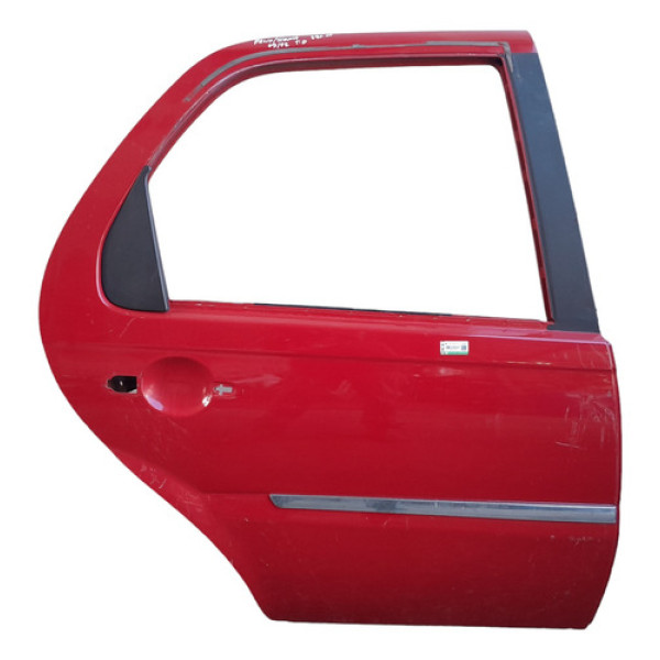 Porta Traseira Direita Fiat Siena Palio 2009 A 2012 Original Traseira Direito Vermelho