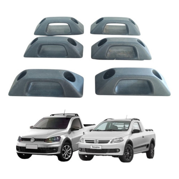 Kit 6 Ganchos Caçamba Saveiro G5 G6 2010 A 2016 5u7864203