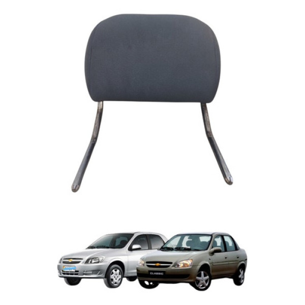 Apoio Encosto Cabeça Banco Traseiro Classic 1996 A 2016 Preto