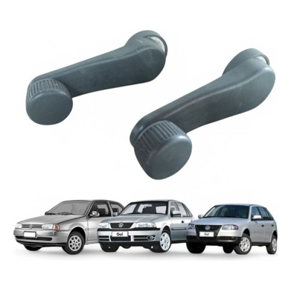 Par Manivela Vidro Gol Parati Saveiro 2000 A 2009 5x0837581 Grafite