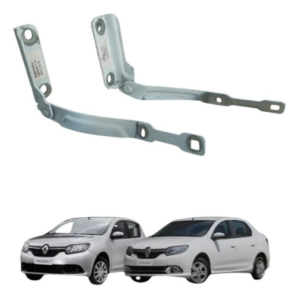 Braço Dobradiça Capô Renault Logan Sandero 2019/22 Original