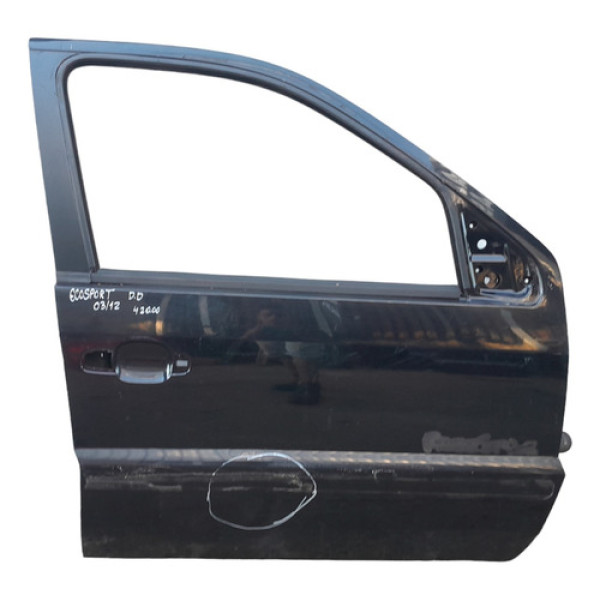 Porta Dianteira Direita Ford Ecosport 2003 A 2012 Original Dianteira Direito Preto