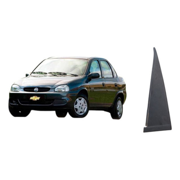 Moldura Porta Externa Traseira Esquerda  Corsa 96/16 Origina Preto