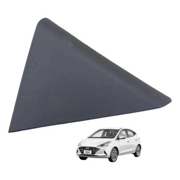 Acabamento Moldura Porta Tras Direita Hb20 Hatch 2020 A 2022 Preto Preto