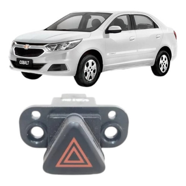 Botão Pisca Alerta  Cobalt Cruze 2013 A 2020 Preto