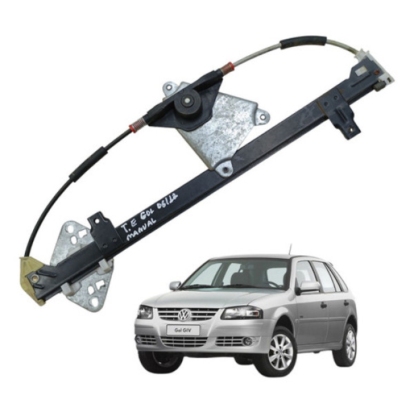 Máquina Vidro Traseira Esquerda Manual Gol G4 2006 A 2012 