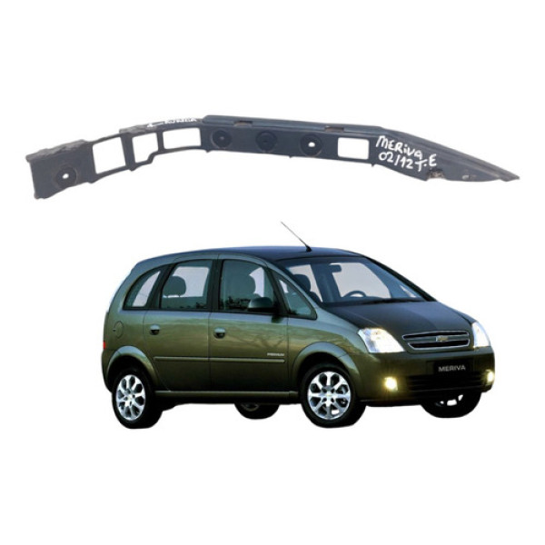 Guia Para Choque Traseiro Esquerdo Meriva 2002 A 2012 Avaria