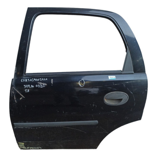 Porta Traseira Esquerda Chevrolet Corsa Montana 03/10 Traseira Esquerda Preto
