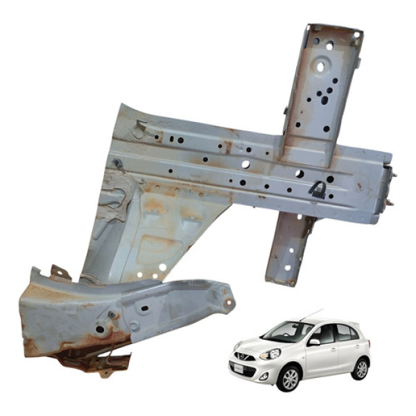 Longarina Mini Frente Lado Esquerdo Nissan March 11/15