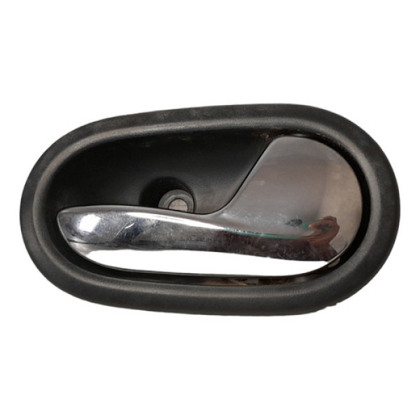Maçaneta Interna Porta Dianteira Direita Sandero 2015 Á 2019 Preto Dianteira