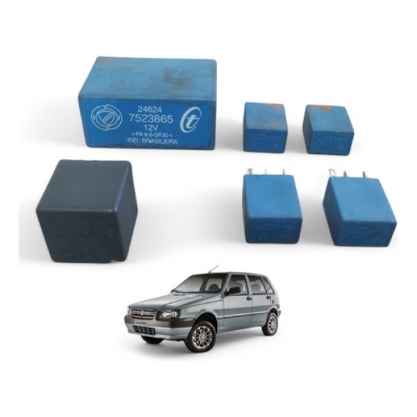 Kit 6 Rele Palio Siena Uno 2004 A 2011 Com Ar Condicionado 