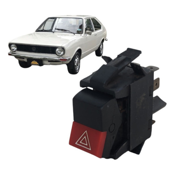 Botão Interruptor Pisca Alerta Passat 1975 A 1980 Original Preto
