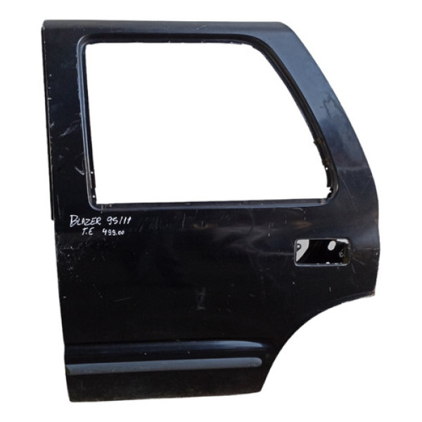 Porta Traseira Esquerda Chevrolet Blazer 95/11 Traseira Esquerda Preto