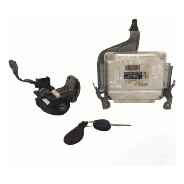 Kit Módulo Chave Miolo Ignição Corolla 1.8 16v 04 1752008962
