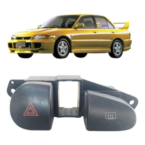 Botão Pisca Alerta Desembaçador Mitsubishi Lancer Gti 1995