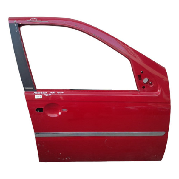 Porta Dianteira Direita Fiat Palio Siena 2008 A 2012 4 Porta Direito Vermelho Dianteira