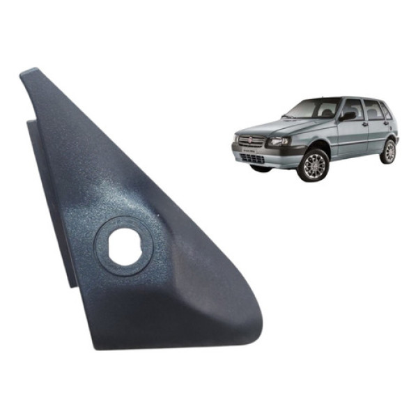 Moldura Int Retrovisor Esquerdo Uno Mille 2004 A 2011 Preto