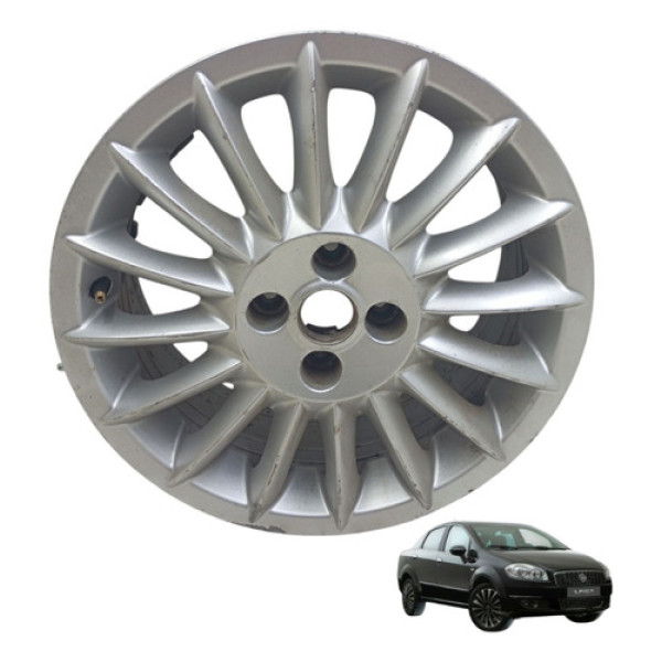 Roda Aro 16 Liga Leve 4 Furos Linea 2008 2009 2010 A 2015 Prata