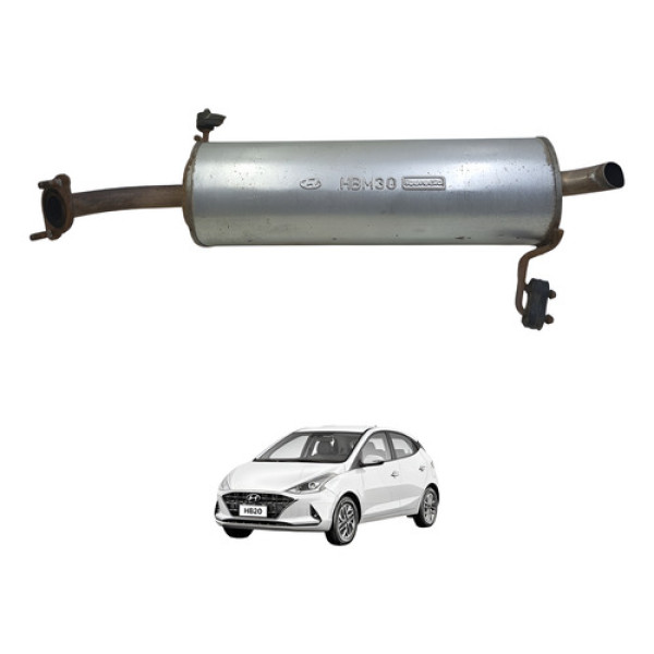 Escapamento Hb20 1.0 3cc Silêncioso Tras 2020 2021 2022 2023