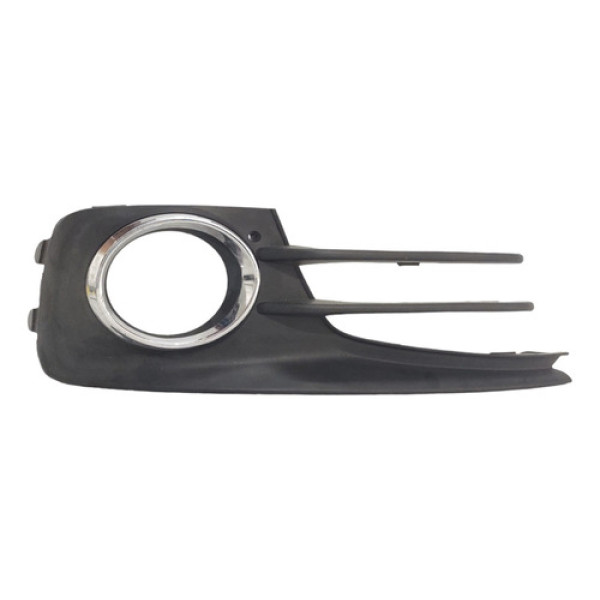 Moldura Direita Farol Milha Aro Cromado Fox 15 A 18  Preto E Cromado Direito