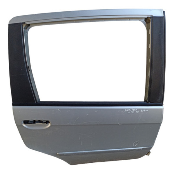 Porta Traseira Direita Fiat Idea 2004/2010 Original Traseira Direito Prata