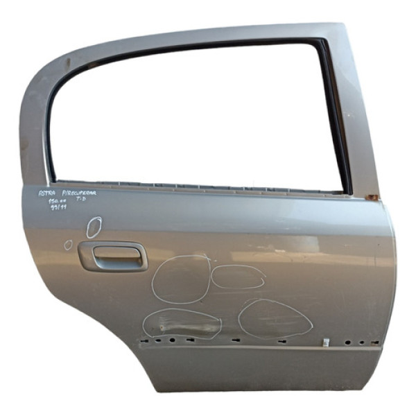 Porta Traseira Direita Gm Astra 1999/2011 Pra Recuperar Traseira Direito Prata