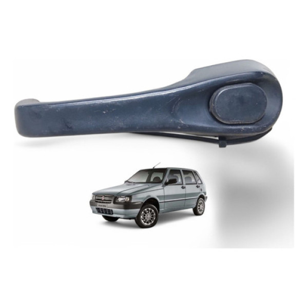 Maçaneta Ext Traseira Direita Uno Mille 2004 A 2011 Preto Dianteira/traseira