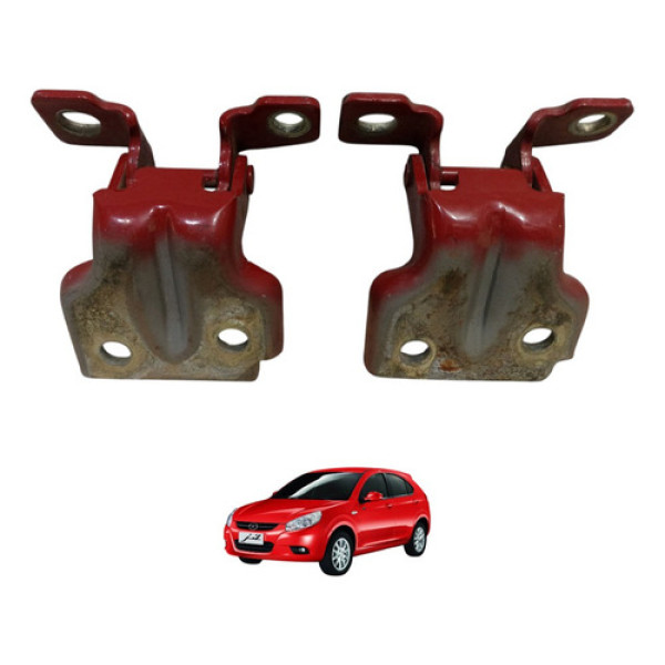 Par Dobradiça Porta Jac J3 Dian Esq 2010 2011 2012 2013