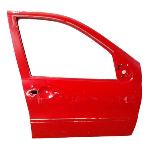 Porta Dianteira Direita Fiat Siena Palio Celebration 04/08 Direito Vermelho Dianteira