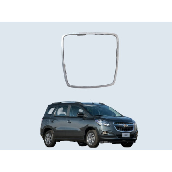 Moldura Coifa Câmbio Spin 2013 A 2019 Cor Prata