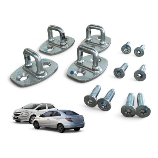 Kit Batentes Trinco Fechadura Onix Prisma 2013 A 2019