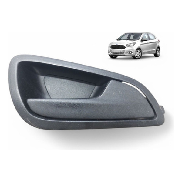 Maçaneta Interna Dianteira Direita Ford Ka 2015 A 2019 Preto Dianteira/traseira