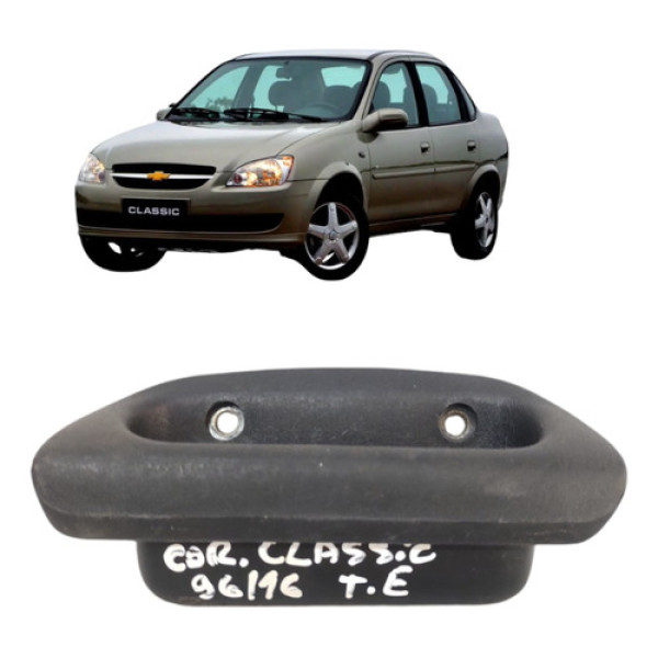 Puxador Interno Traseiro Esquerdo Classic 1996 A 2016  Preto