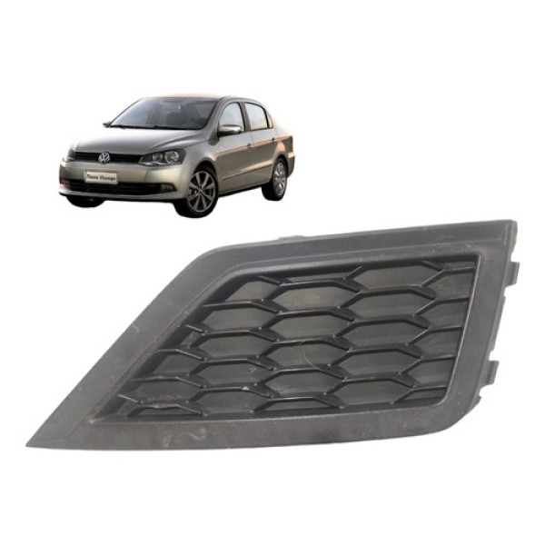 Moldura Grade Farol Milha Direito Voyage Gol 2017 A 2022 Preto Direito