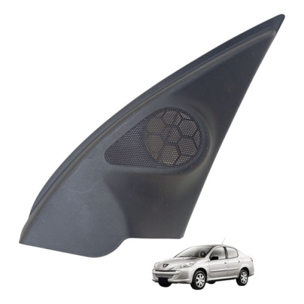 Acabamento Interno Retrovisor Lado Direito Peugeot 207 08/13 Preto