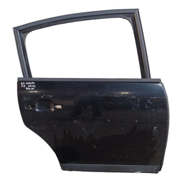 Porta Traseira Direita Citroen C4 Hacth 2007 A 2012  Traseira Direito Preto