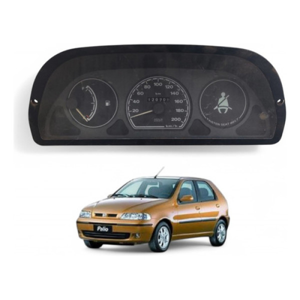 Painel Velocímetro Fiat Palio Uno 1996 A 2002 6062240010 Preto