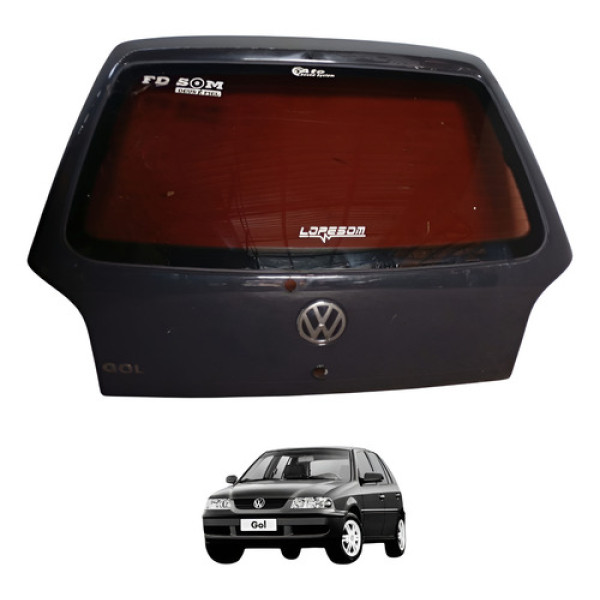 Tampa Traseira Gol G3 00/05 Furo Limpador Furo Miolo Chave Preto