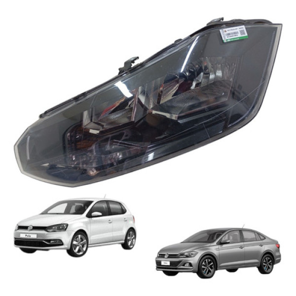 Farol Lado Esquerdo Polo Virtus 2017 2018 2019 A 2022 Esquerdo/motorista