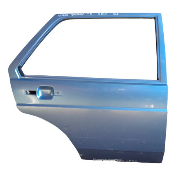 Porta Traseira Direita Vw Voyage Voyage Quadrado Filé  Traseira Direito Azul
