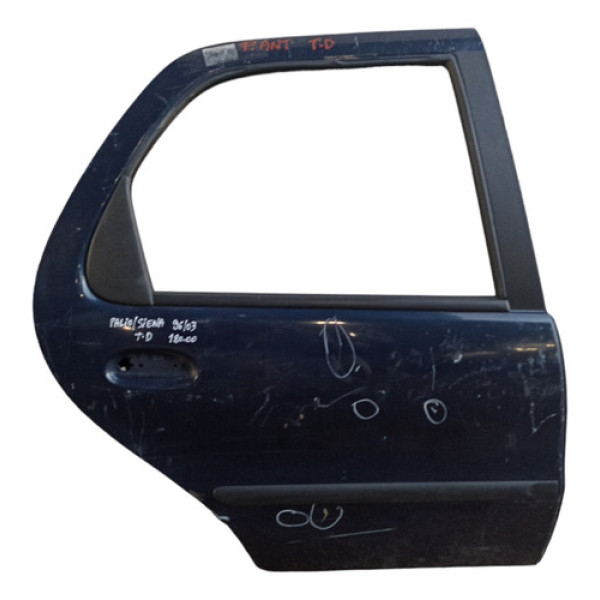 Porta Traseira Direita Fiat Palio Siena 1996 A 2003  Traseira Direito Azul